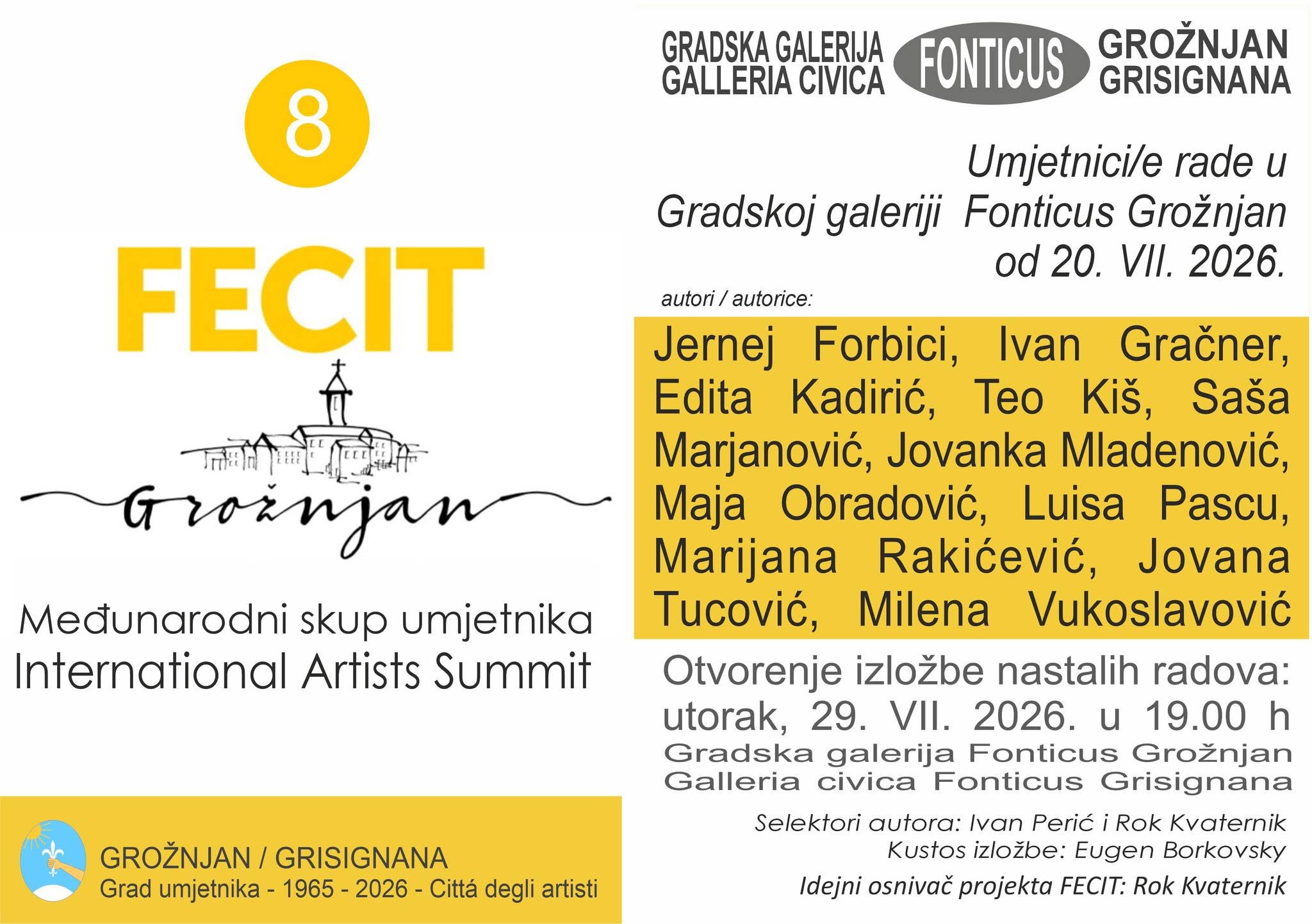 FECIT 8 ponovno okuplja umjetnike u Grožnjanu
