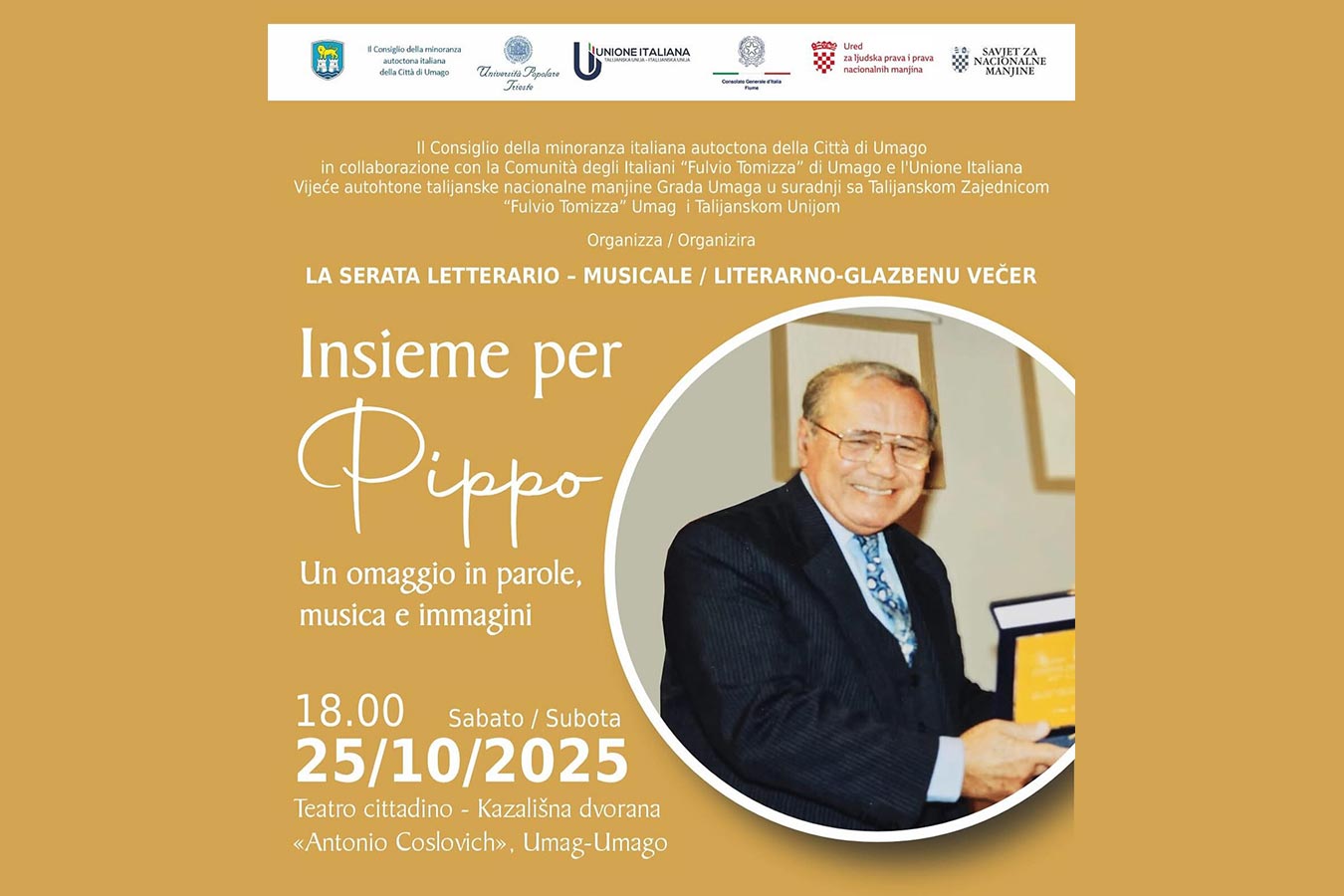 Literarno-glazbena večer u čast Giuseppea Rote u umaškom kazalištu