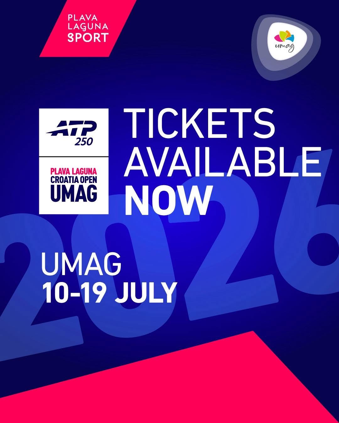 Ulaznice za Plava Laguna Croatia Open Umag službeno u prodaji