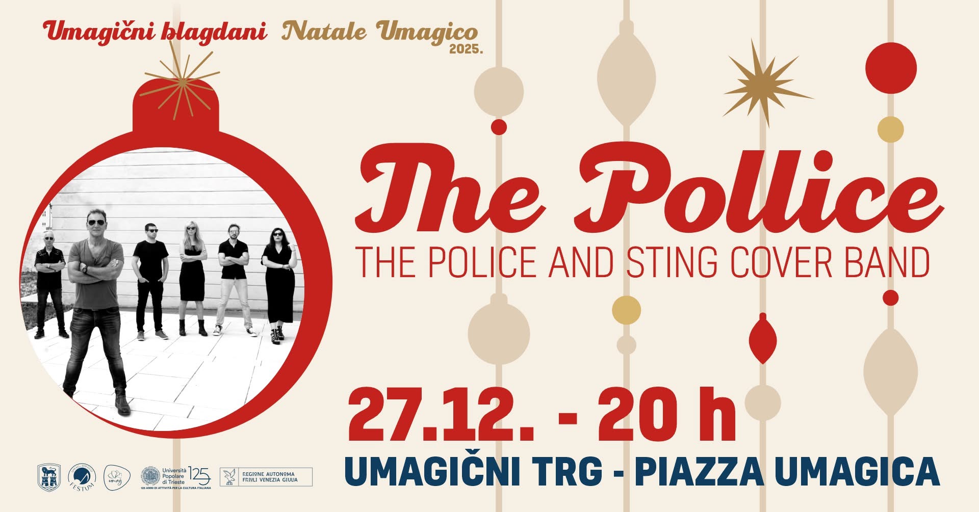 Večeras THE POLLICE donosi bezvremenske hitove Stinga i legendarnog benda The Police