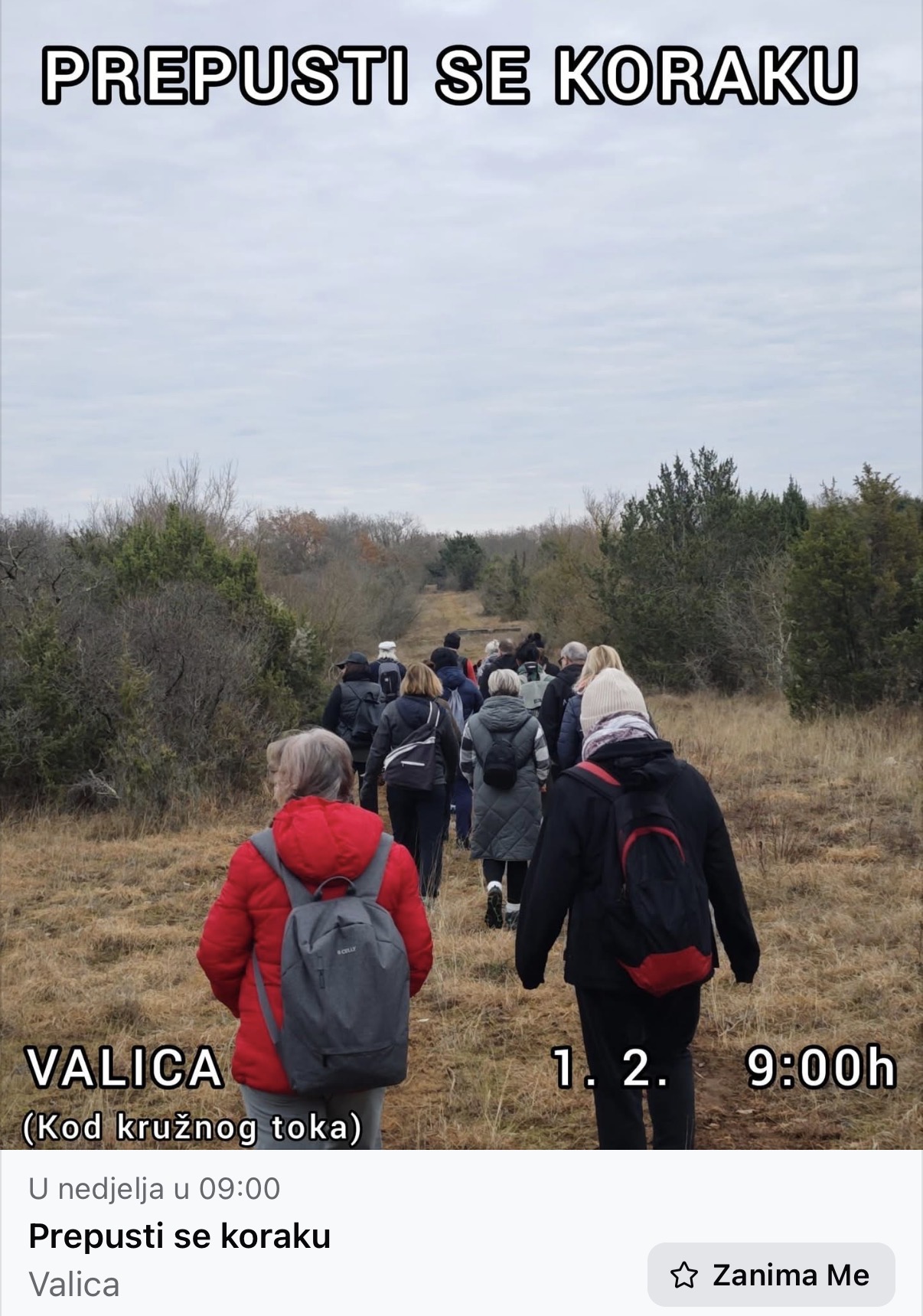 Ove nedjelje nova šetnja 