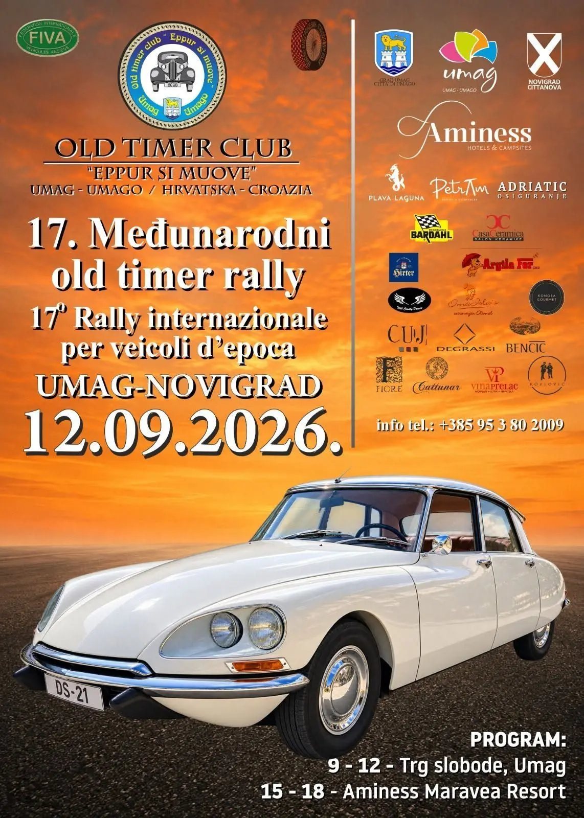 Međunarodni oldtimer rally u subotu stiže u Umag i Novigrad