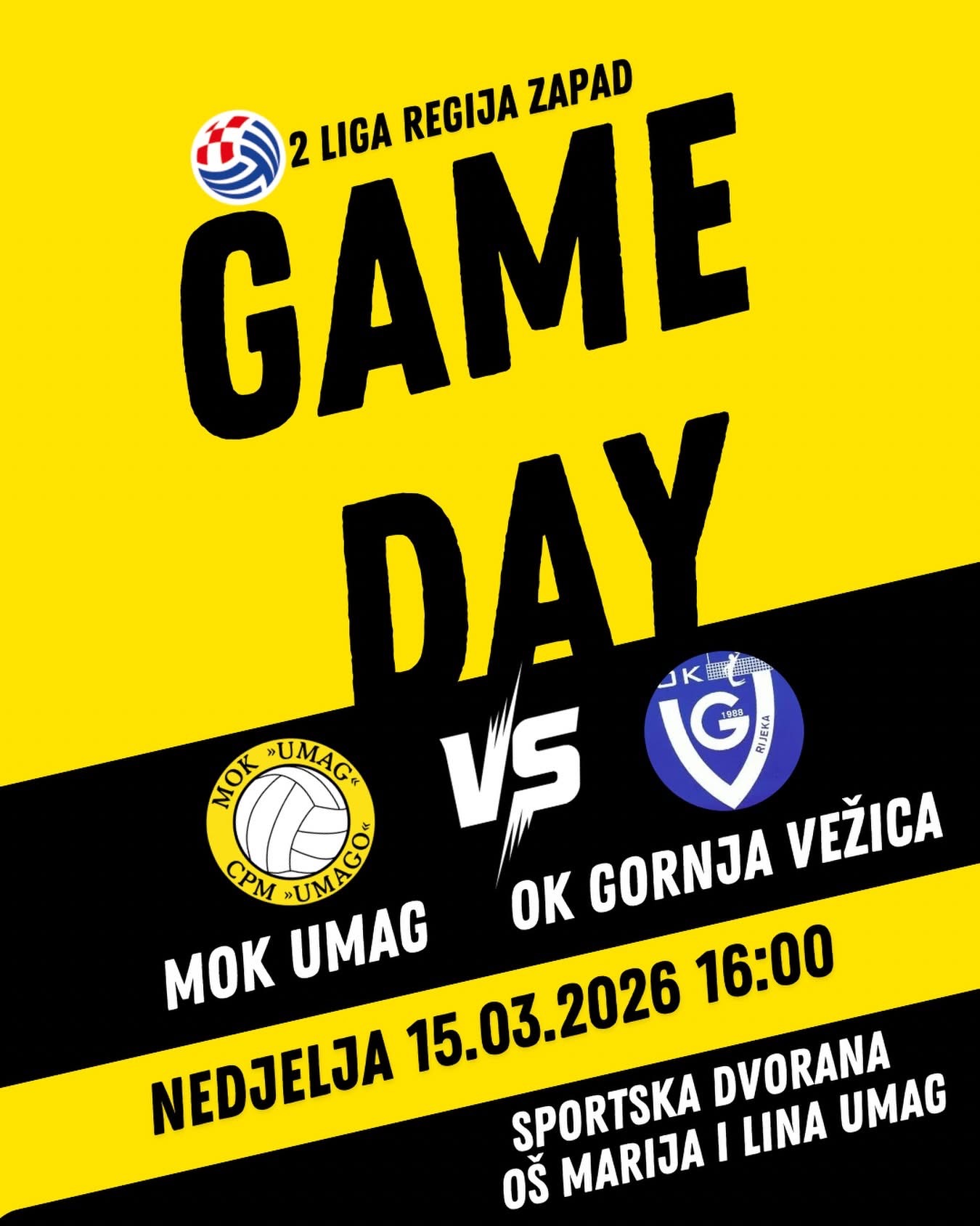 Odbojkaši Umaga danas u 16 sati dočekuju Gornju Vežicu