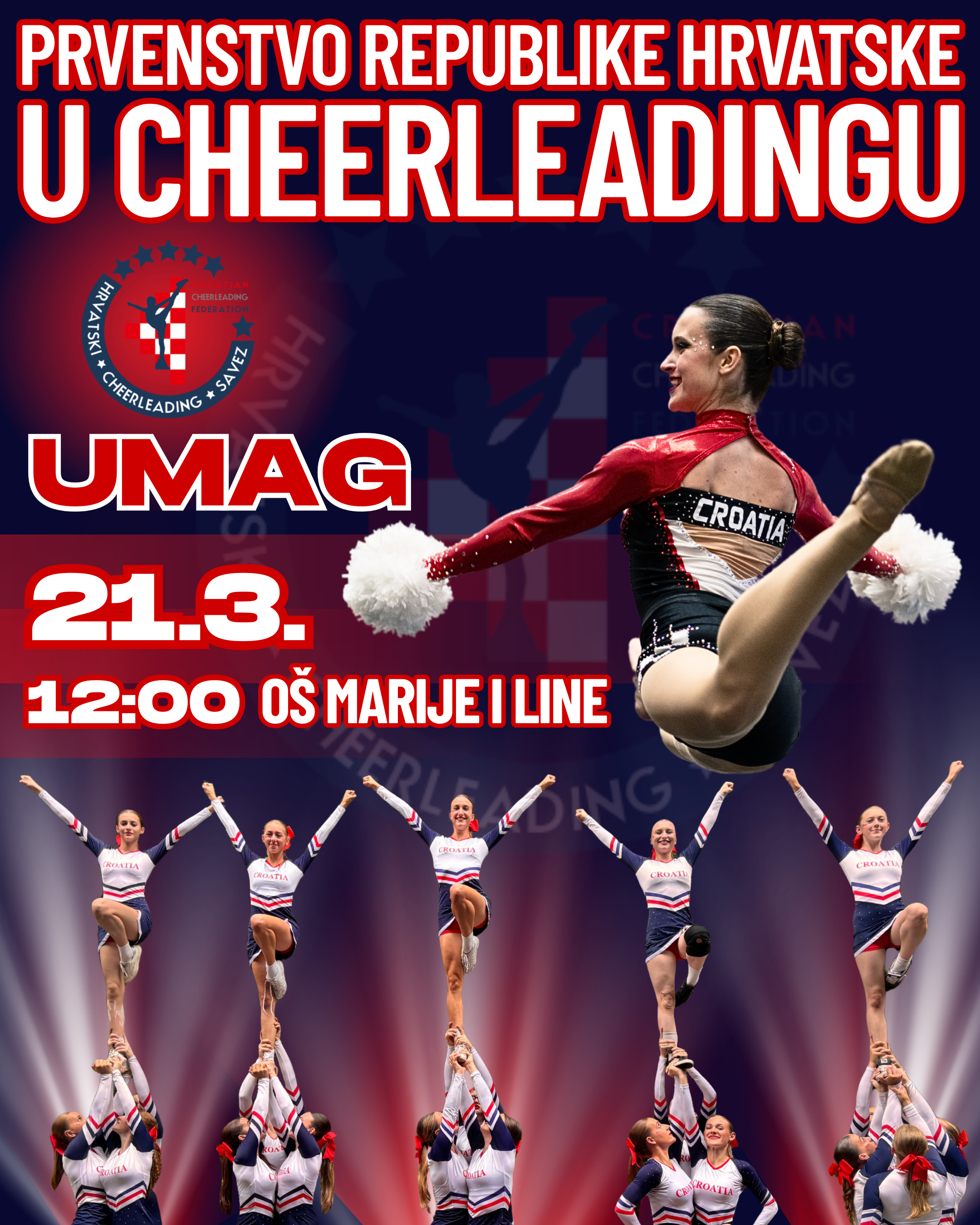 Umag ove subote domaćin Prvenstva Hrvatske u cheerleadingu