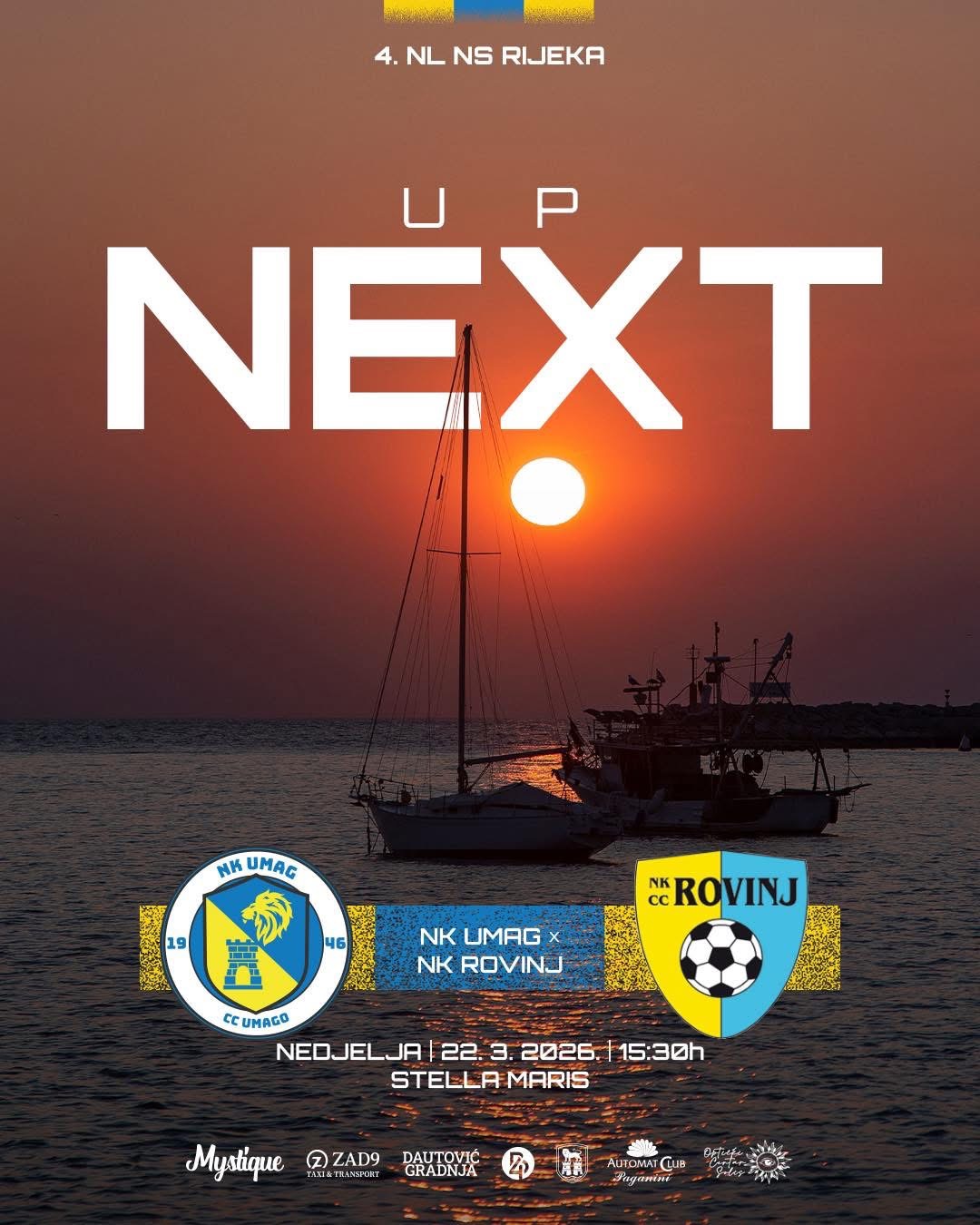 U nedjelju derbi na Stella Marisu: Umag dočekuje vodeći Rovinj