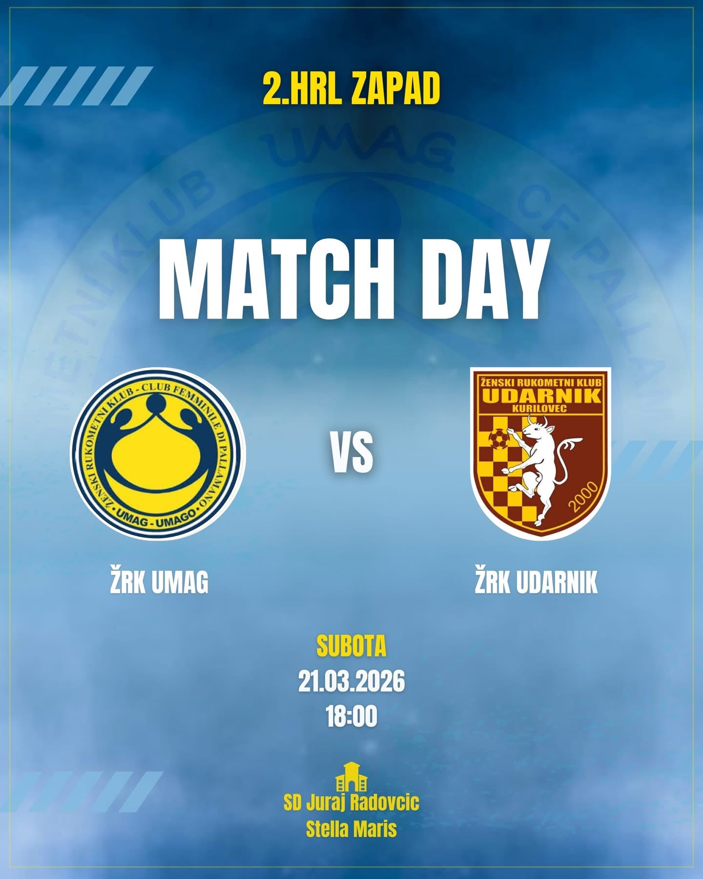 Rukometašice Umaga u subotu u 18 sati dočekuju Udarnik