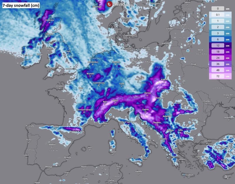 Mogući povratak zime: krajem tjedna nagla promjena vremena i snijeg u višim predjelima