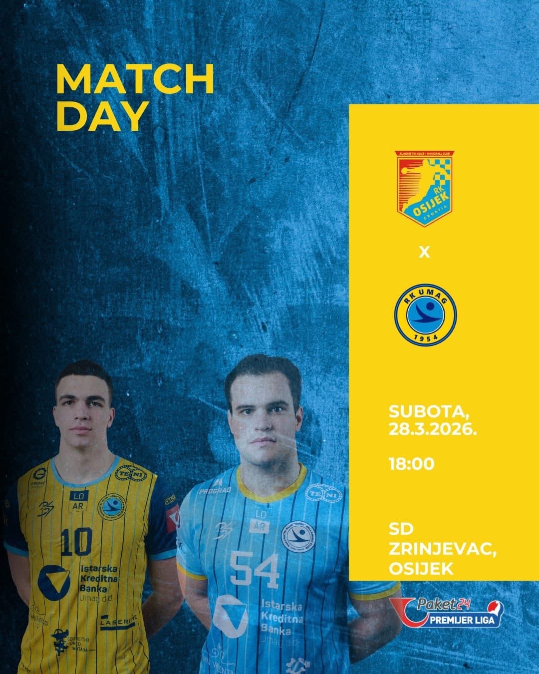 Rukometaši Umaga gostuju u Osijeku - Prijenos utakmice dostupan online