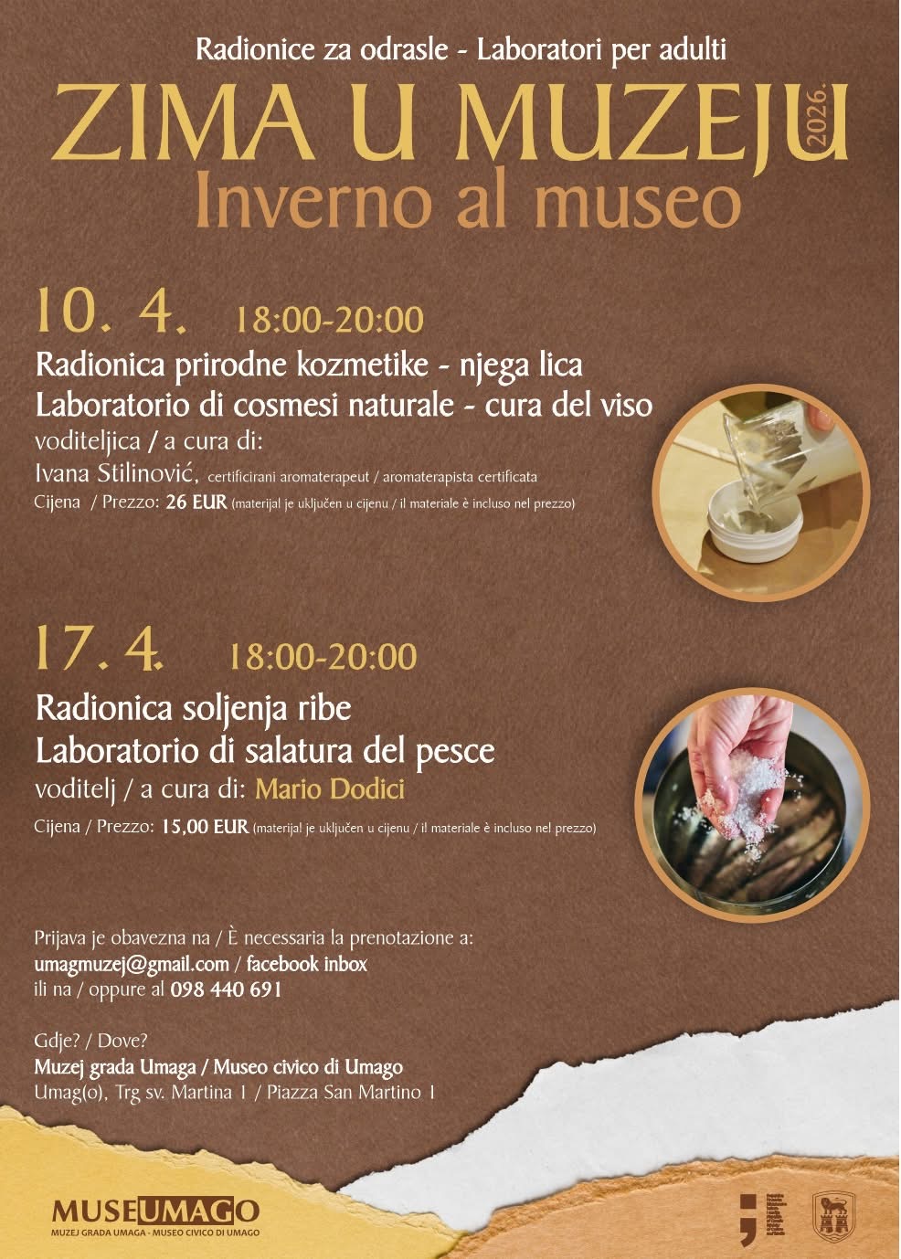 Zima u muzeju: još dvije zanimljive radionice u travnju