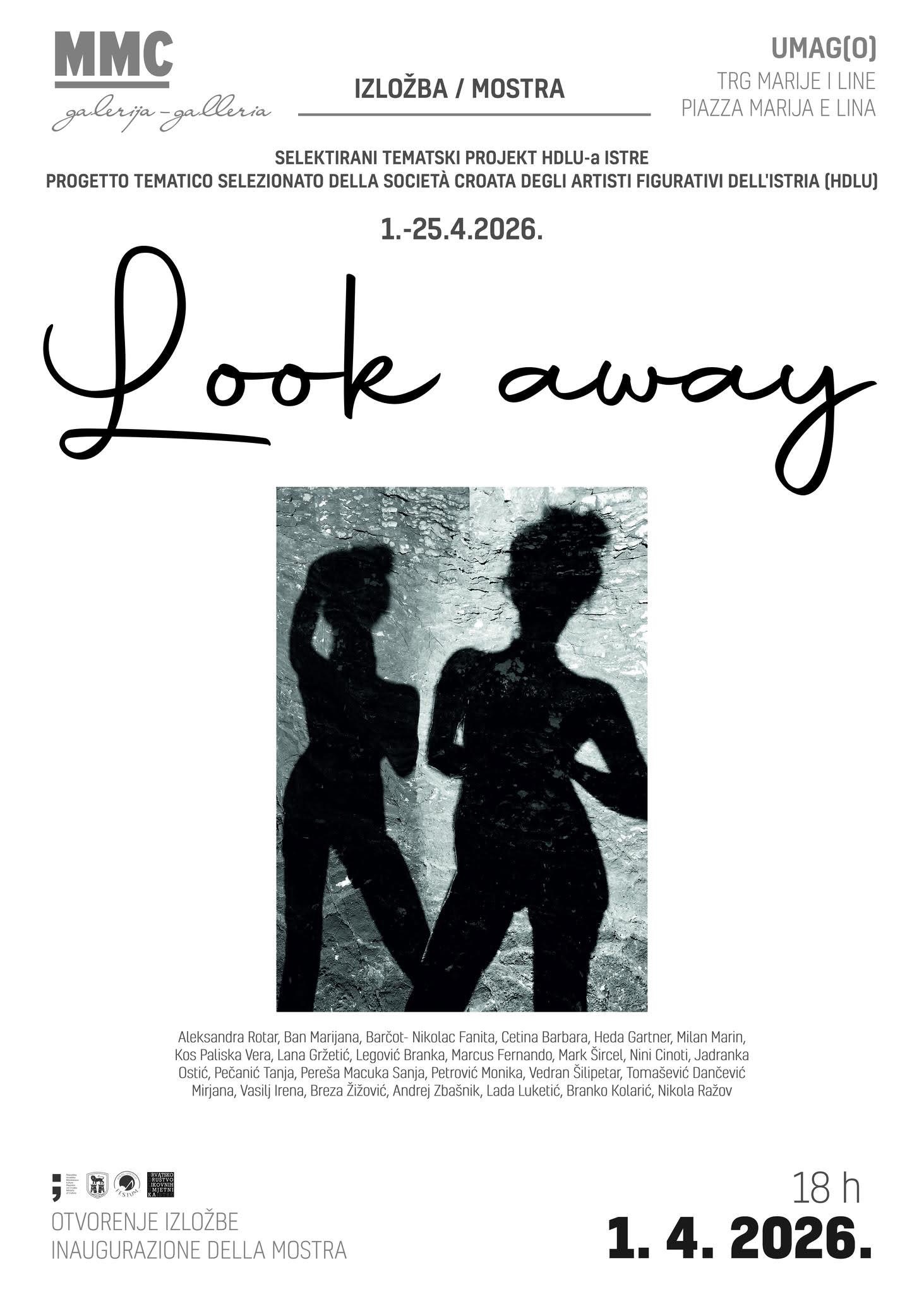 Skupna izložba „Look away“ danas se otvara u Umagu