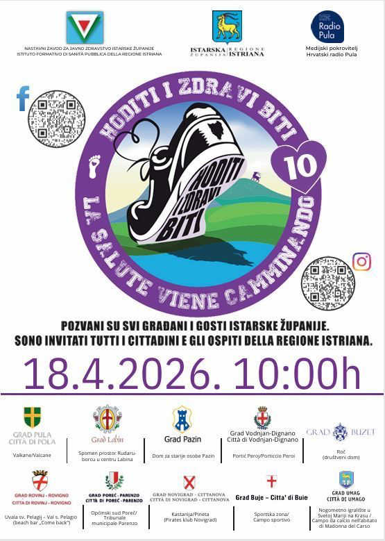 Hoditi i zdravi biti: Umag dio velike istarske javnozdravstvene manifestacije