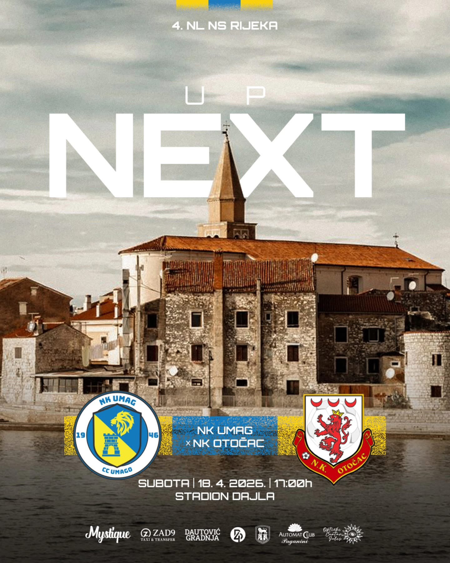 NK Umag dočekuje NK Otočac u Dajli ove subote