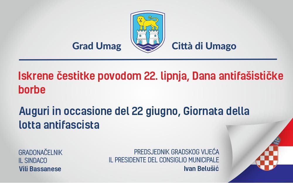 Iskrene čestitke povodom Dana antifašističke borbe!