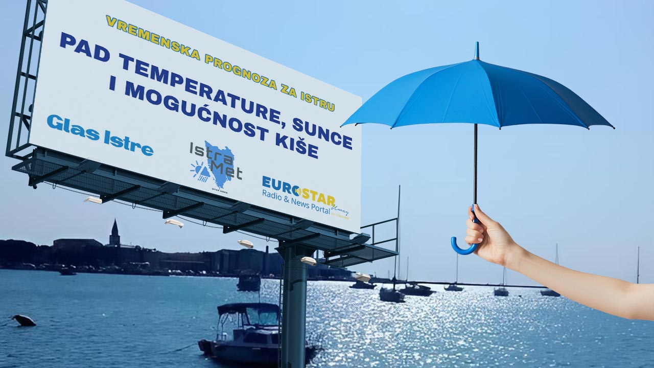 Vremenska prognoza za Istru: pad temperature, sunce i mogućnost kiše