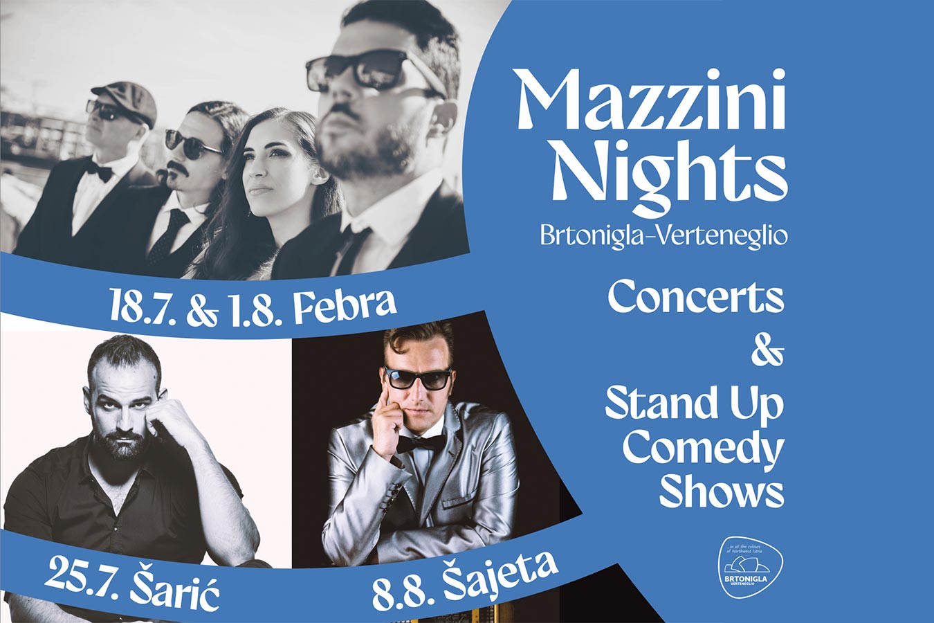 Mazzini Nights u Brtonigli: ljetne večeri ispunjene glazbom i humorom