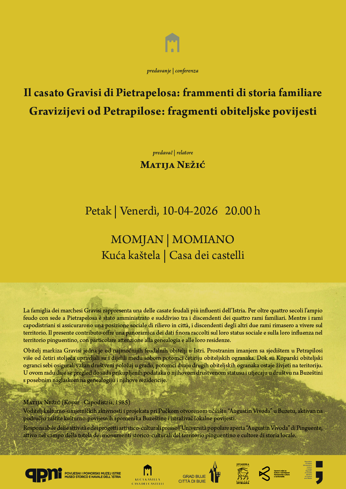 Gravisijevi od Petrapilose – predavanje o bogatoj obiteljskoj povijesti
