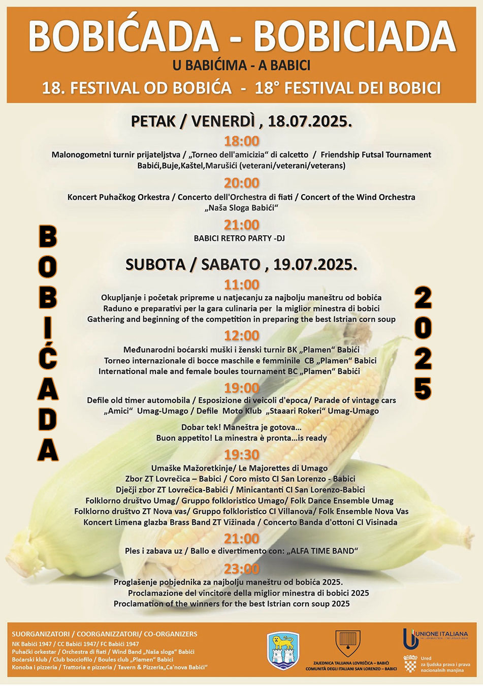18. FESTIVAL OD BOBIĆA  -  18° FESTIVAL DEI BOBICI