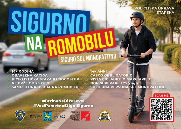 VIDEO: Suradnjom do veće sigurnosti u prometu: Preventivno-edukativni projekt ''Sigurno na romobilu''
