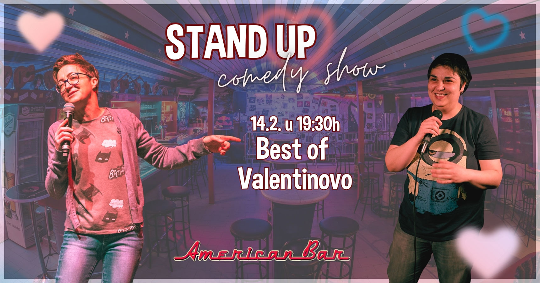 Stand-up show u Umagu: Marina Orsag i Jelena Mandarić donose humor za Valentinovo