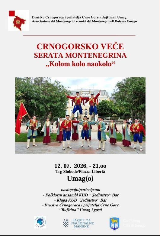 Crnogorska tradicija stiže na Trg slobode u Umagu