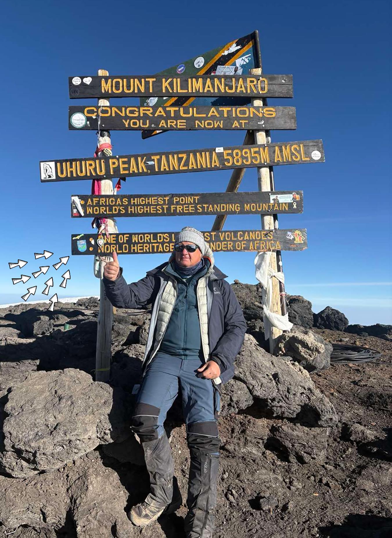 Čestitka Davidu Cerovcu na usponu na Kilimanjaro