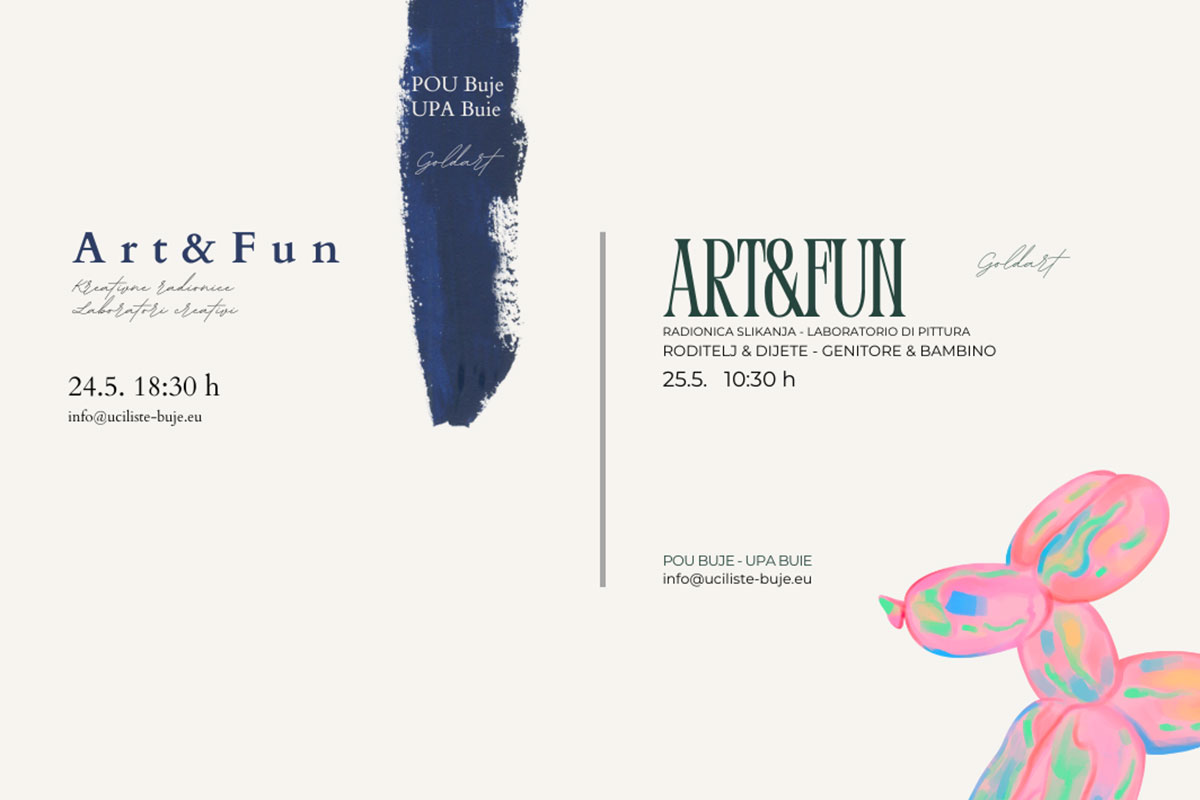 Umjetnost, vino i veselje u Bujama: stižu Art & Fun radionice!