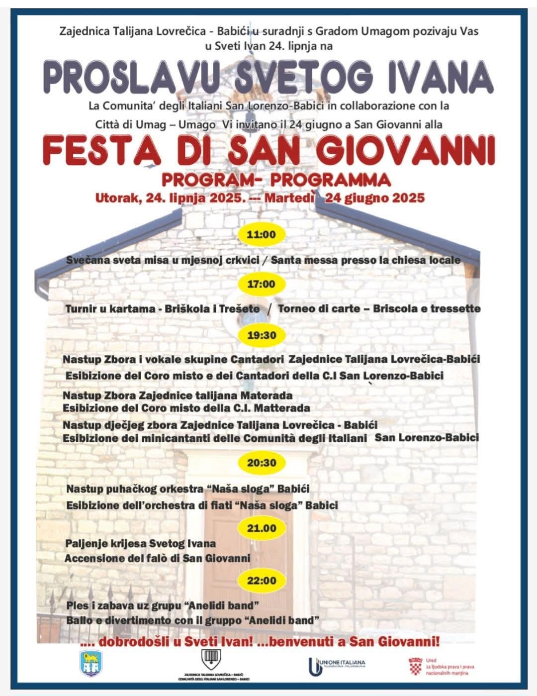 Babići slave Svetog Ivana uz misu, glazbu, tradiciju i zabavu