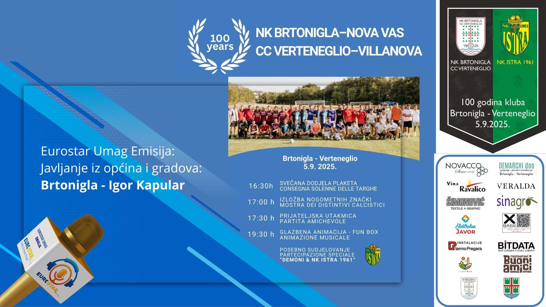 Javljanje iz Brtonigle - 100 godina Brtonigla - Verteneglio - Igor Kapular 