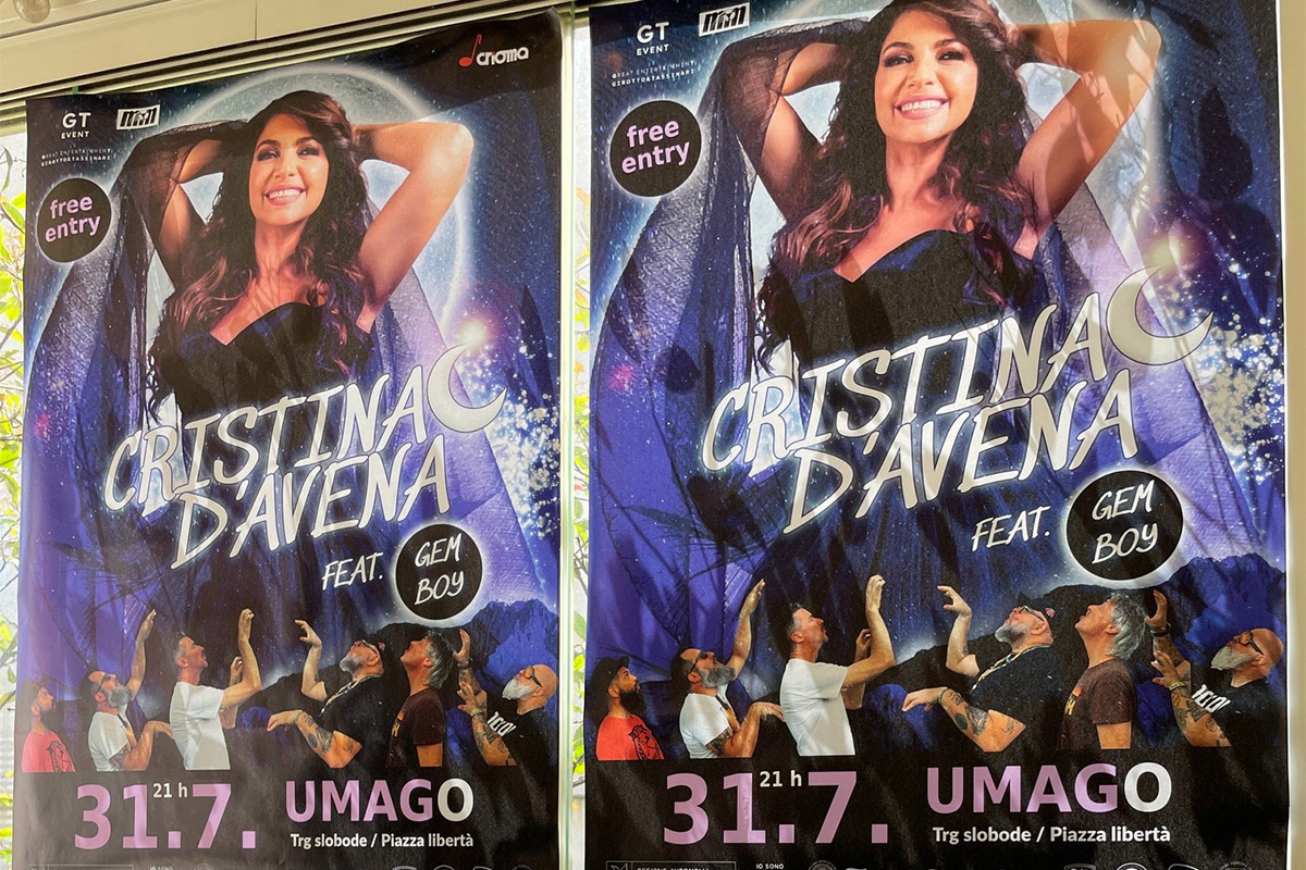Cristina D'Avena večeras na Trgu u Umagu!