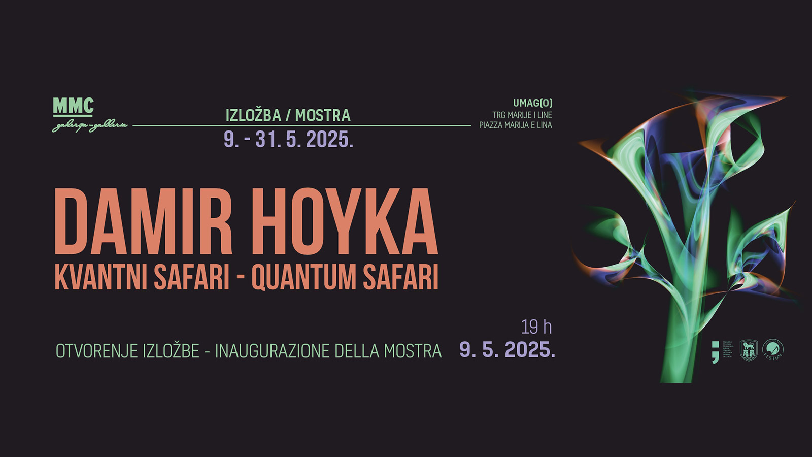 Izložba Damira Hoyke u Umagu: Kvantni safari u MMC galeriji