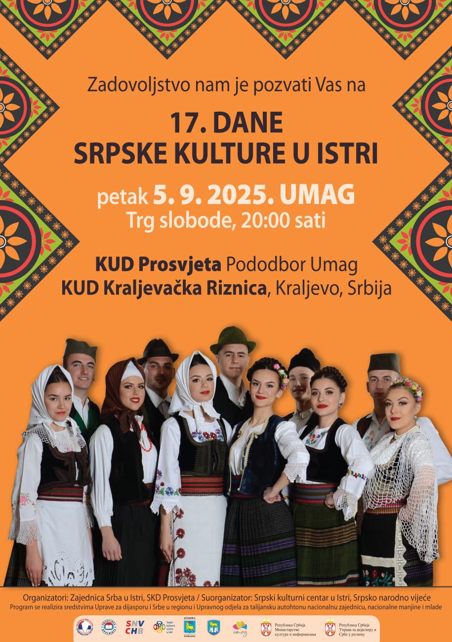 17. Dani srpske kulture u Istri - Ovog petka u Umagu