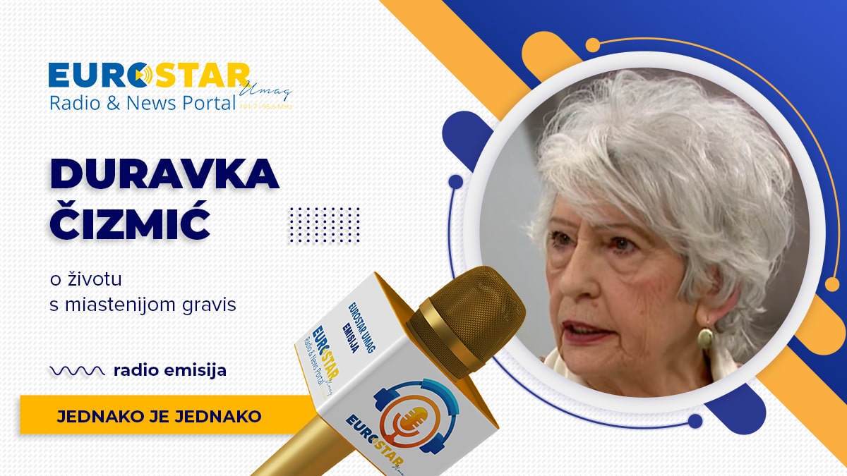 Duravka Čizmić o životu s miastenijom gravis u emisiji Jednako je jednako