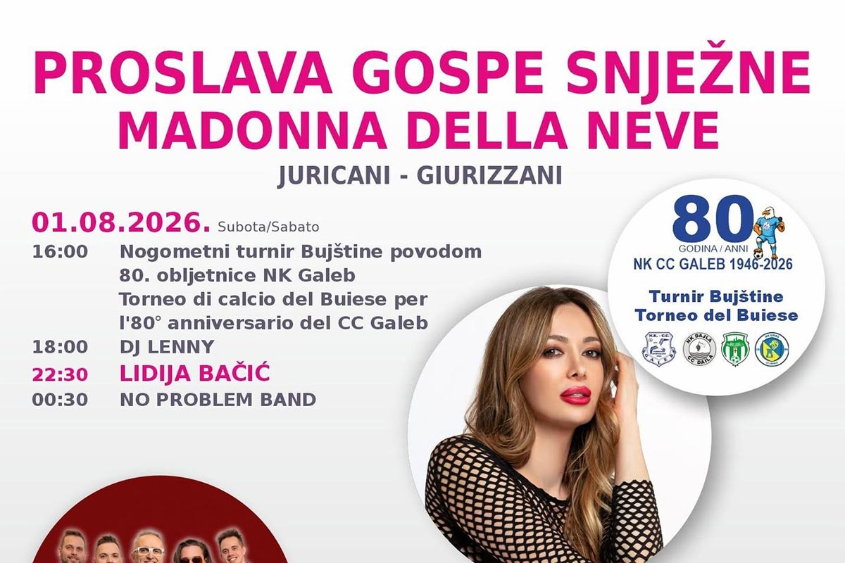 Juricani slave Gospu Snježnu uz Lidiju Bačić, Mambo Kingse i Tequila Band