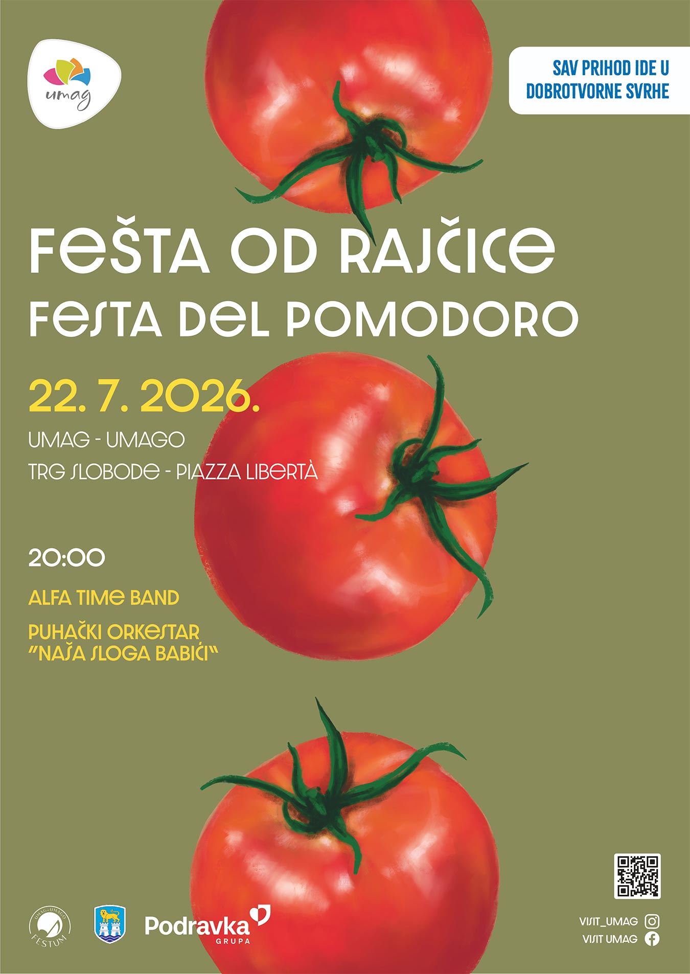Fešta od rajčice ponovno okuplja Umag uz glazbu i humanost