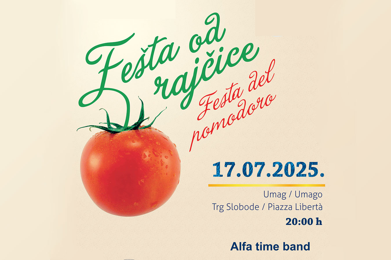 Umag slavi rajčicu i tradiciju – Fešta od rajčica 17. srpnja na Trgu Slobode