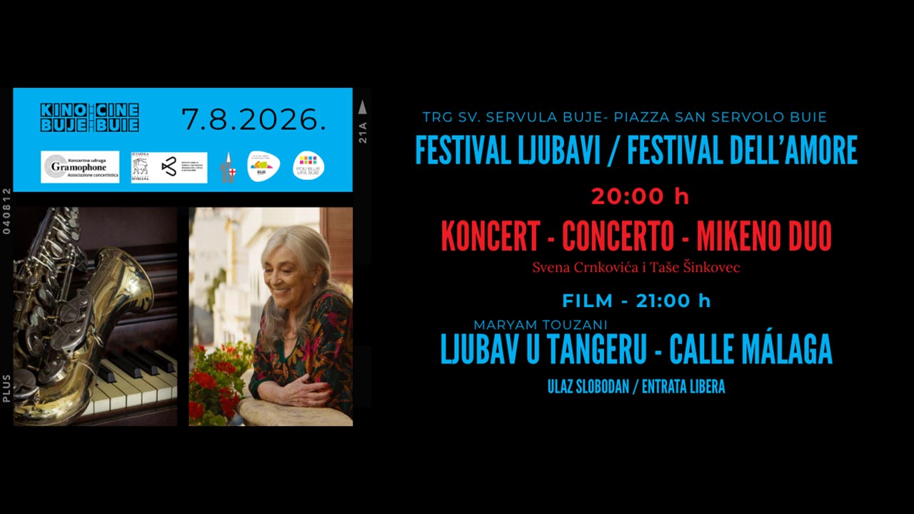 Festival ljubavi u Bujama donosi tri večeri umjetnosti, glazbe, filma i vina