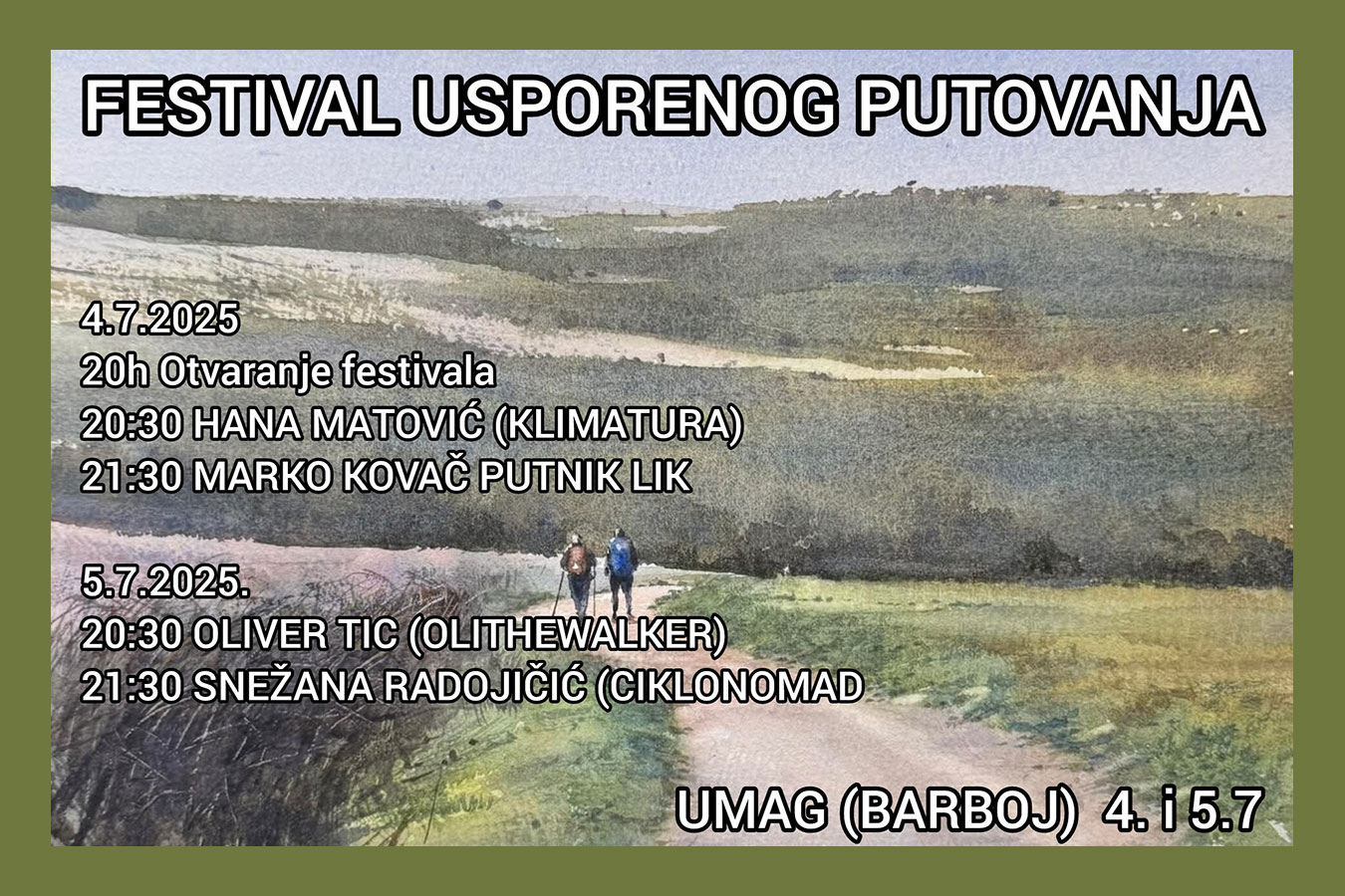 Festival usporenog putovanja – Barboj, 4. i 5. srpnja 2025.