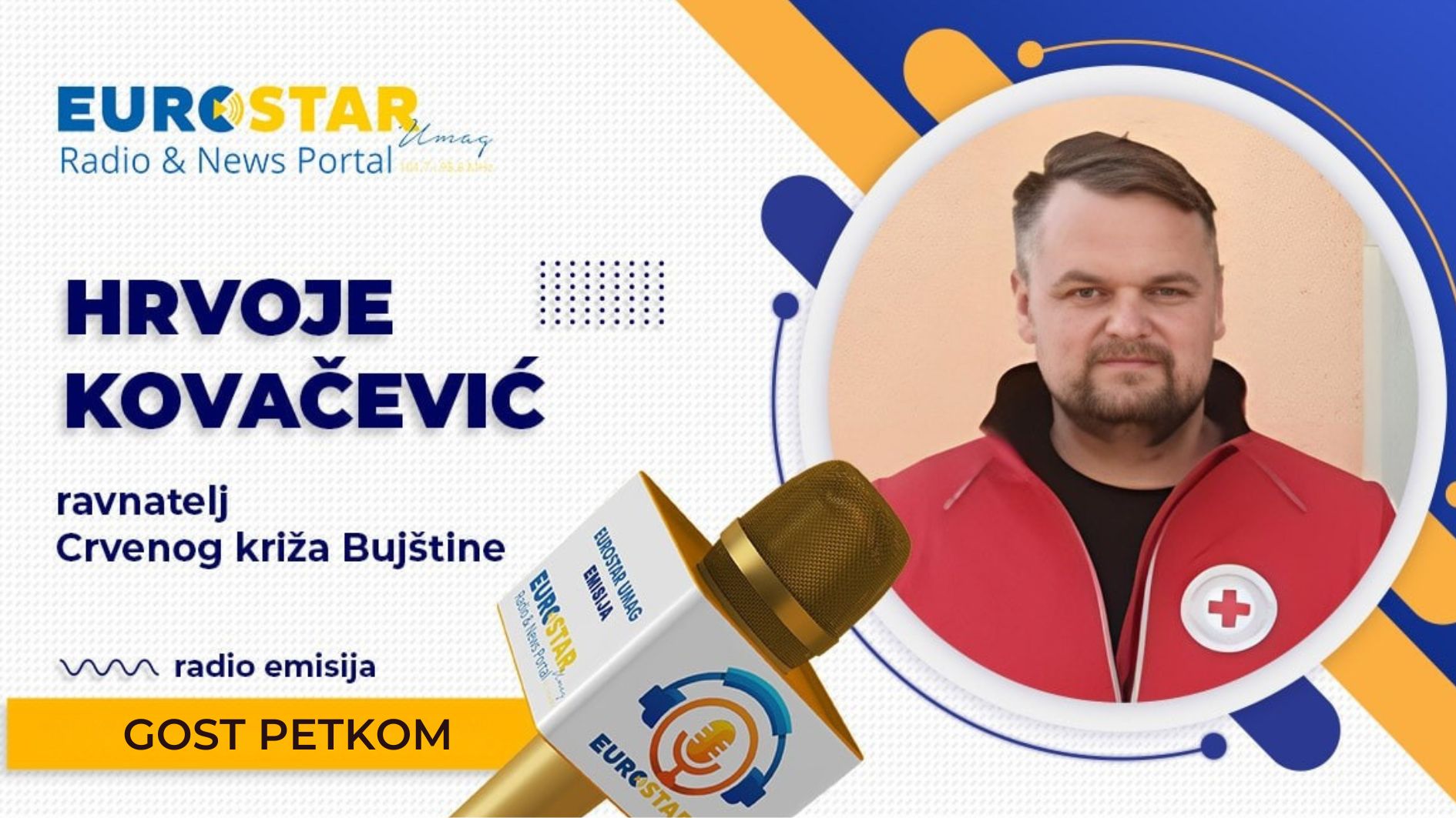 Gost petkom: Hrvoje Kovačević - ravnatelj Crvenog križa Bujštine 