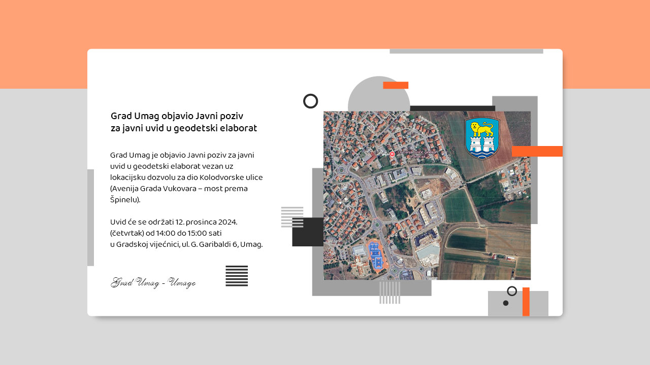 Grad Umag objavio Javni poziv za javni uvid u geodetski elaborat