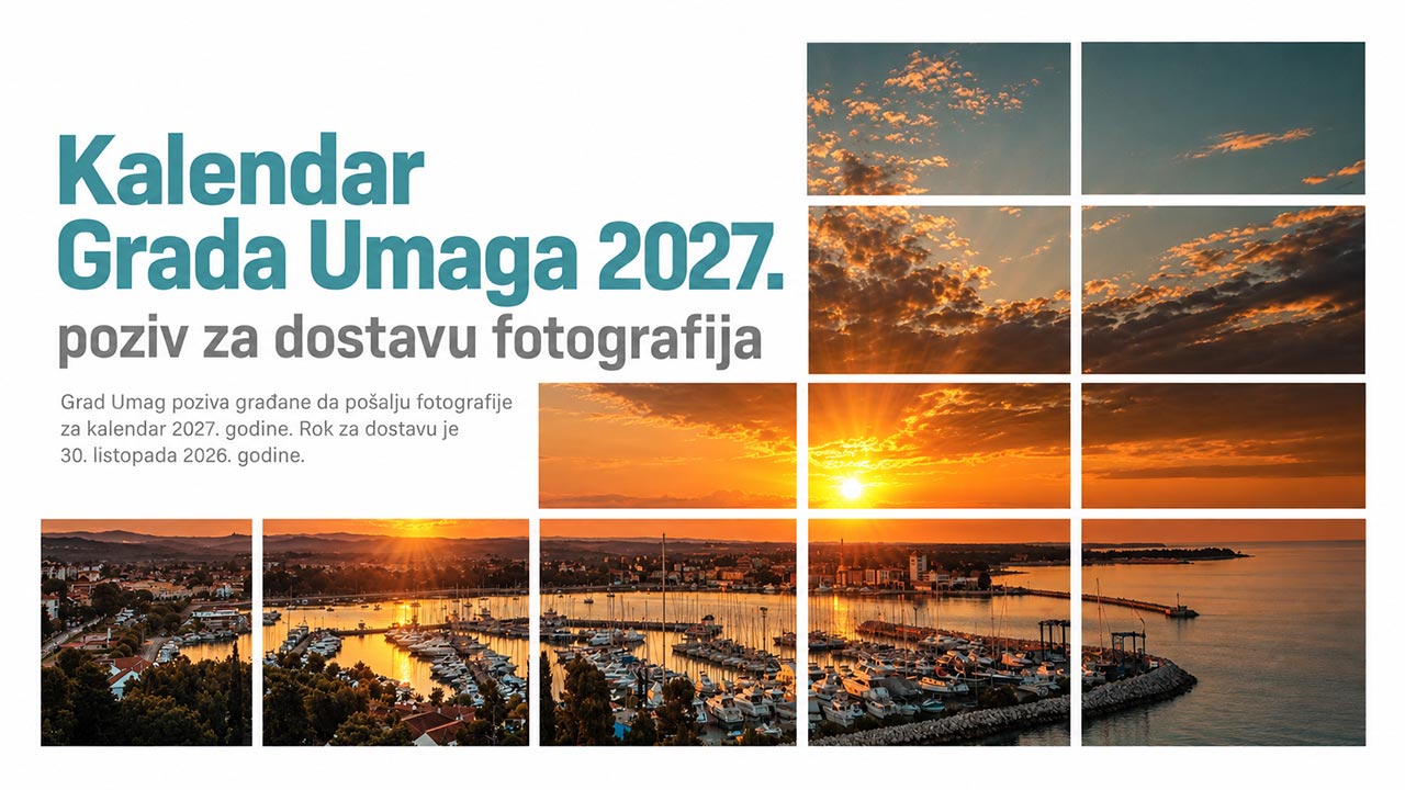 Grad Umag poziva građane da sudjeluju u izradi kalendara za 2027. godinu