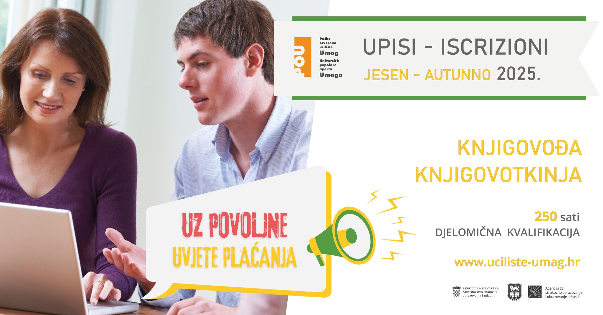 Posljednja mjesta u programu obrazovanja za stjecanje djelomične kvalifikacije knjigovođa