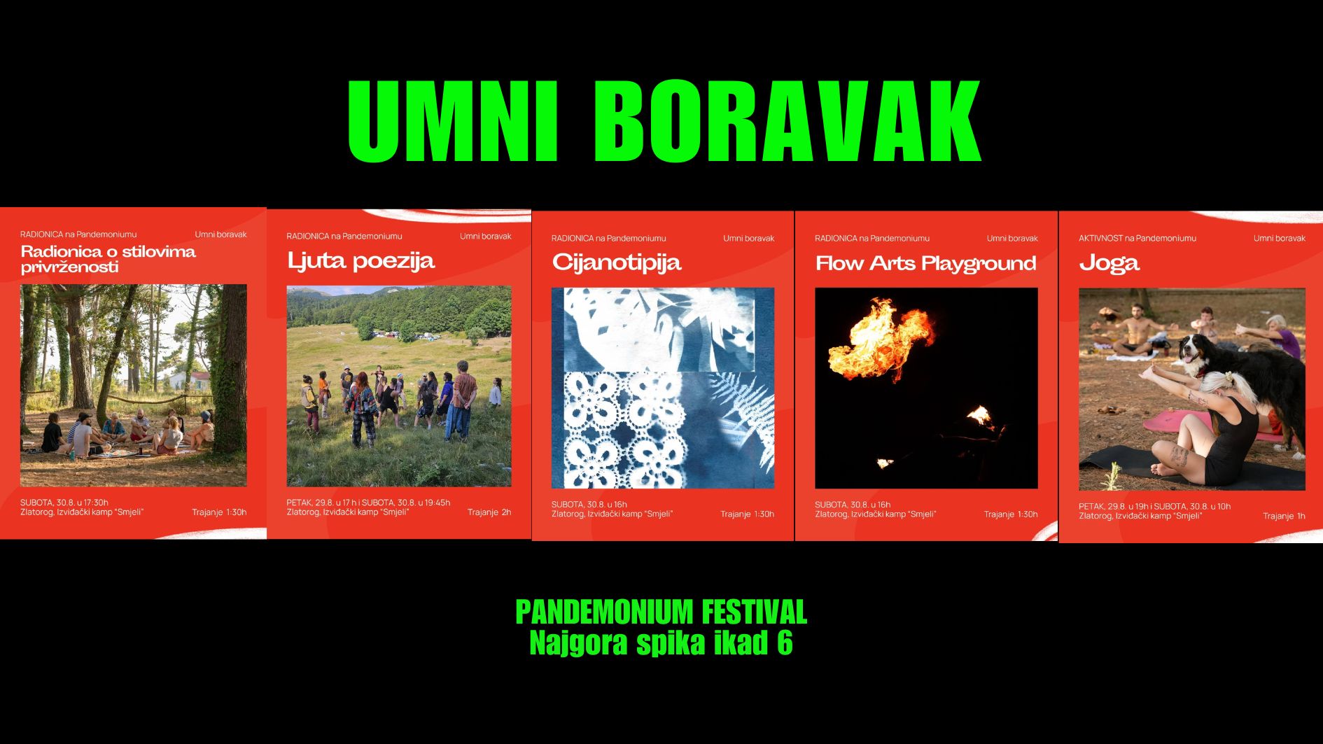 Zanimljive radionice danas na Pandemoniumu na Zlatorogu