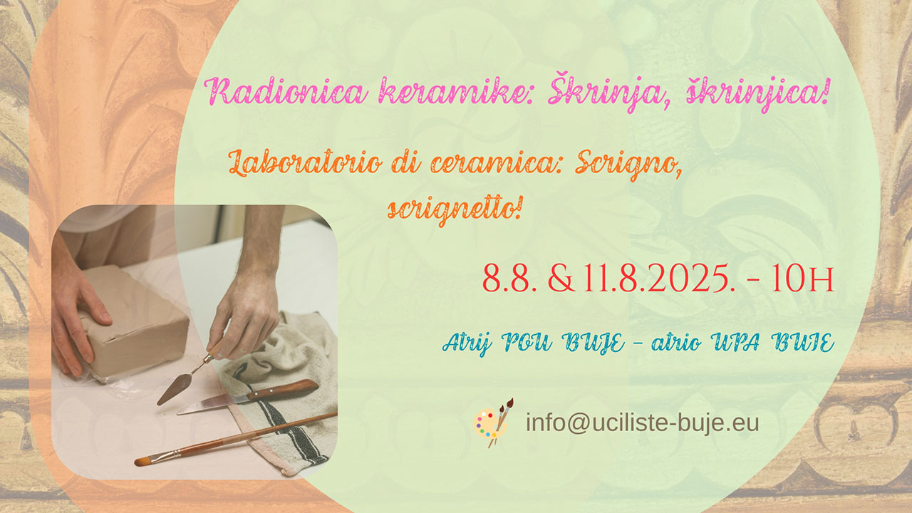 Radionica keramike: Škrinja, škrinjica