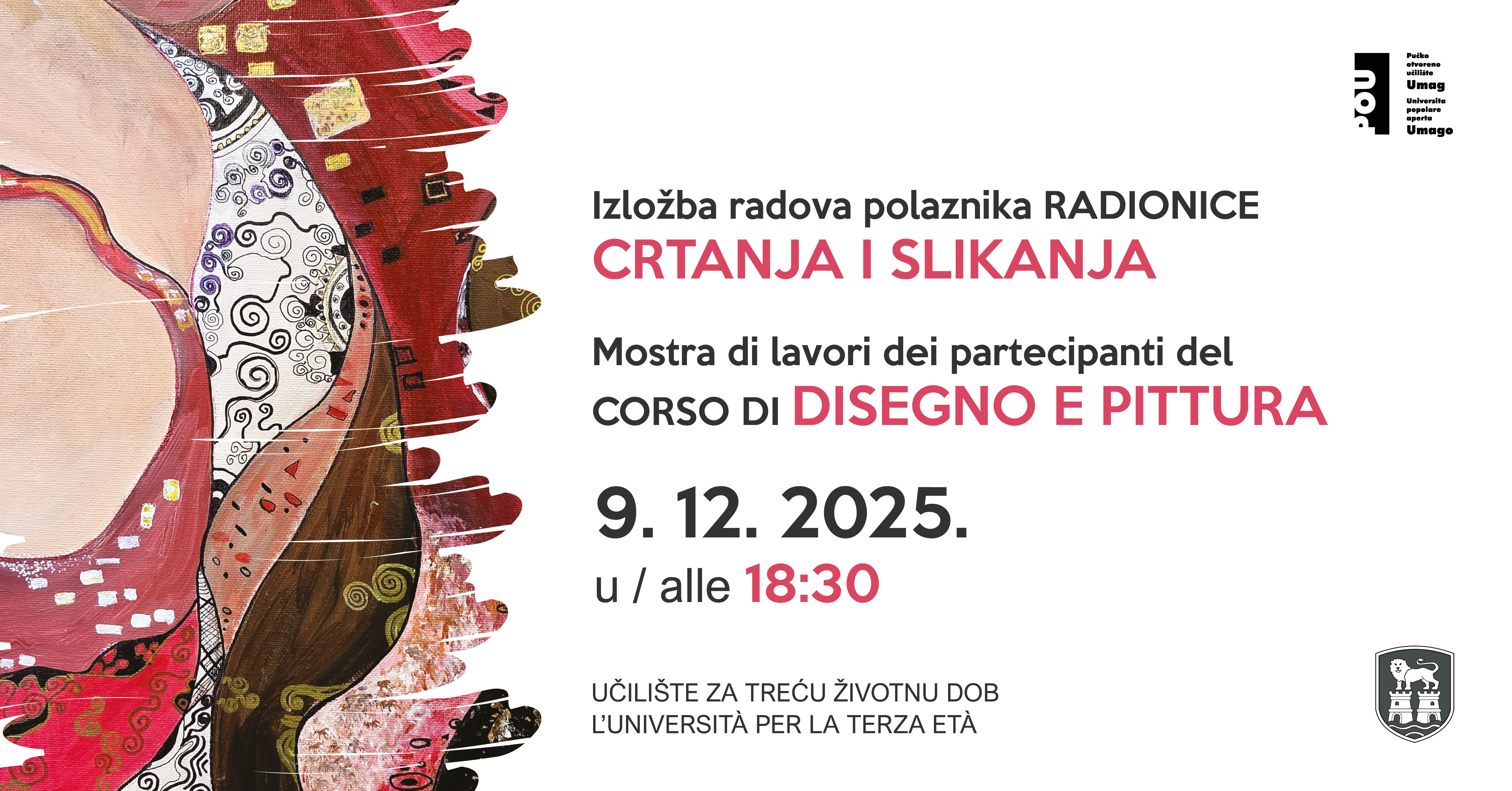 Izložba radova polaznica radionice CRTANJA i SLIKANJA