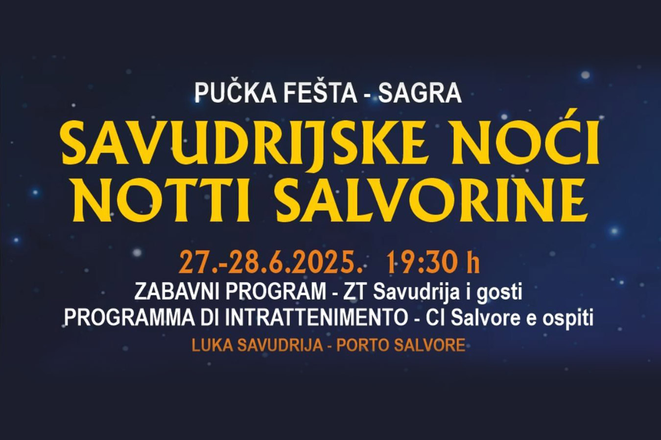 Savudrijske noći ponovno okupljaju zaljubljenike u tradiciju i glazbu