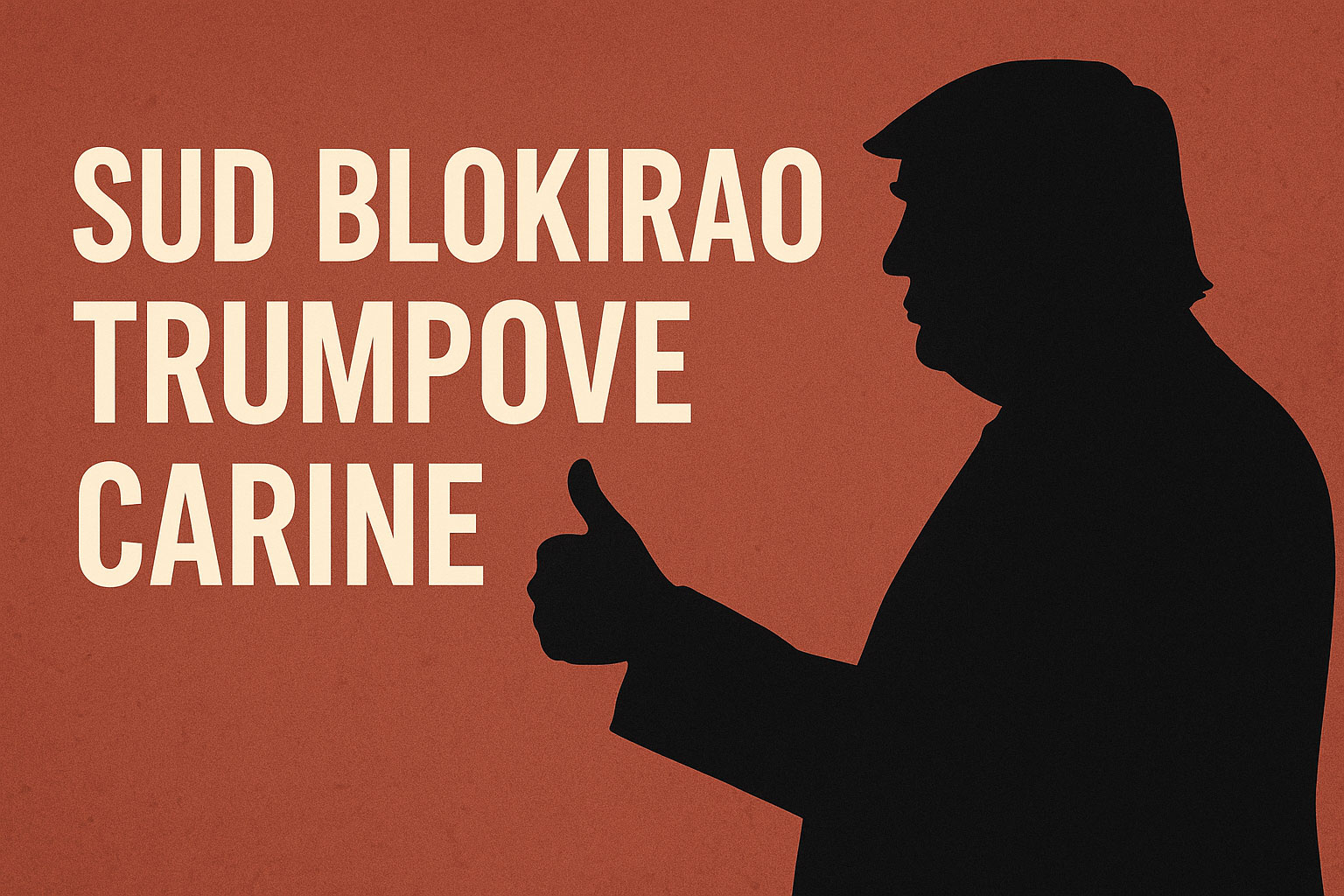 Sud blokirao Trumpove carine, odluka izaziva političke reakcije