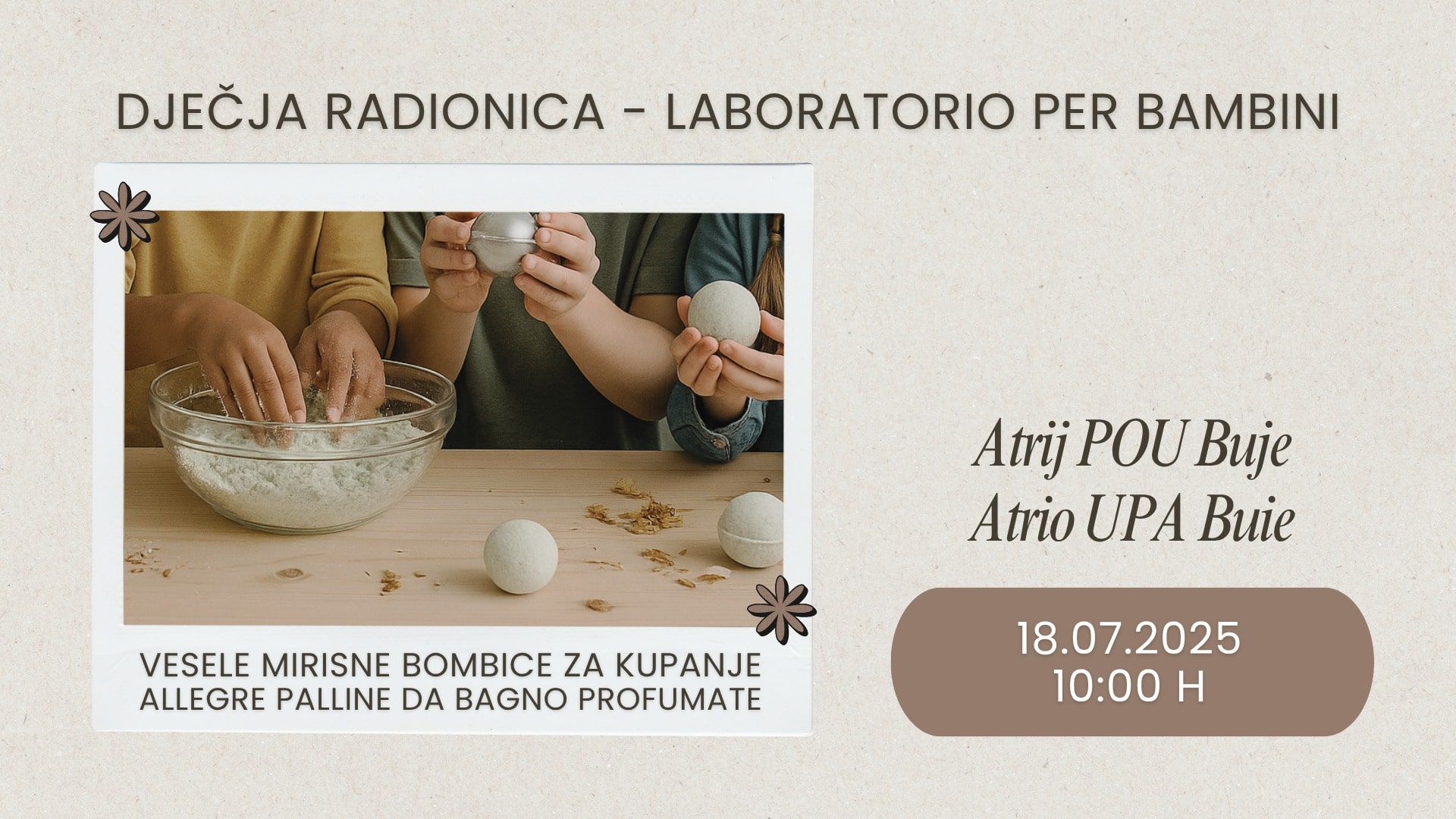 RADIONICA_ vesele mirisne bombice za kupanje