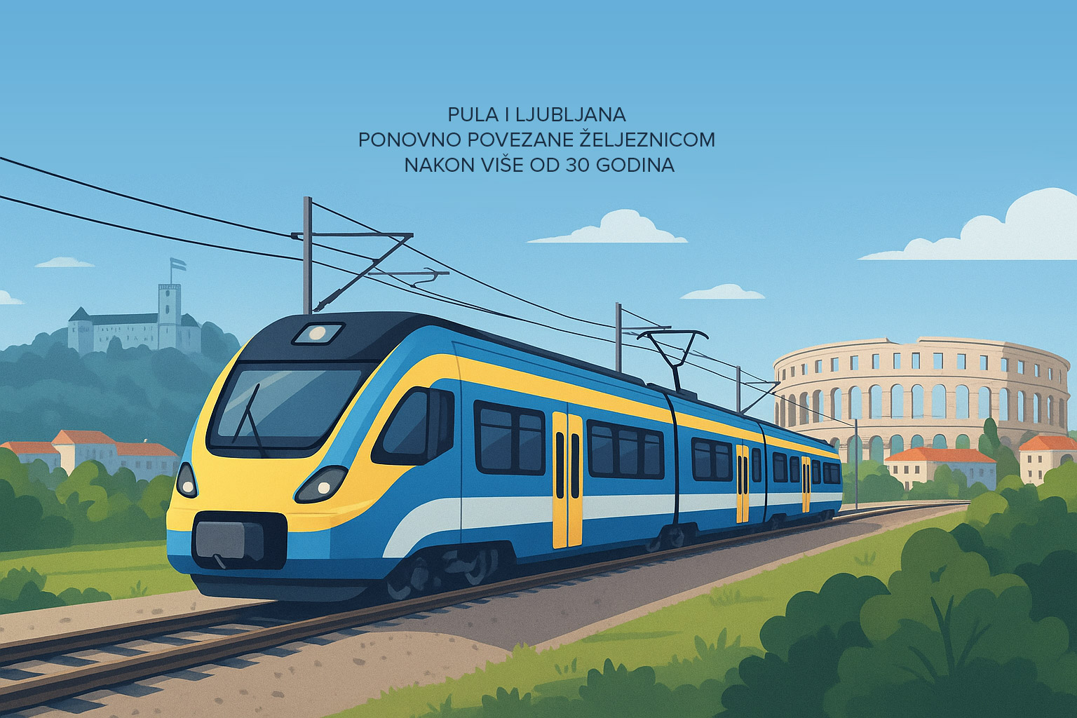 Pula i Ljubljana ponovno povezane željeznicom nakon više od 30 godina