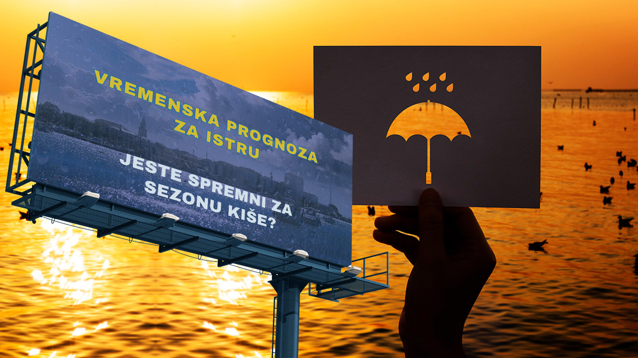 Vremenska prognoza za Istru: nestabilno vrijeme i kiša