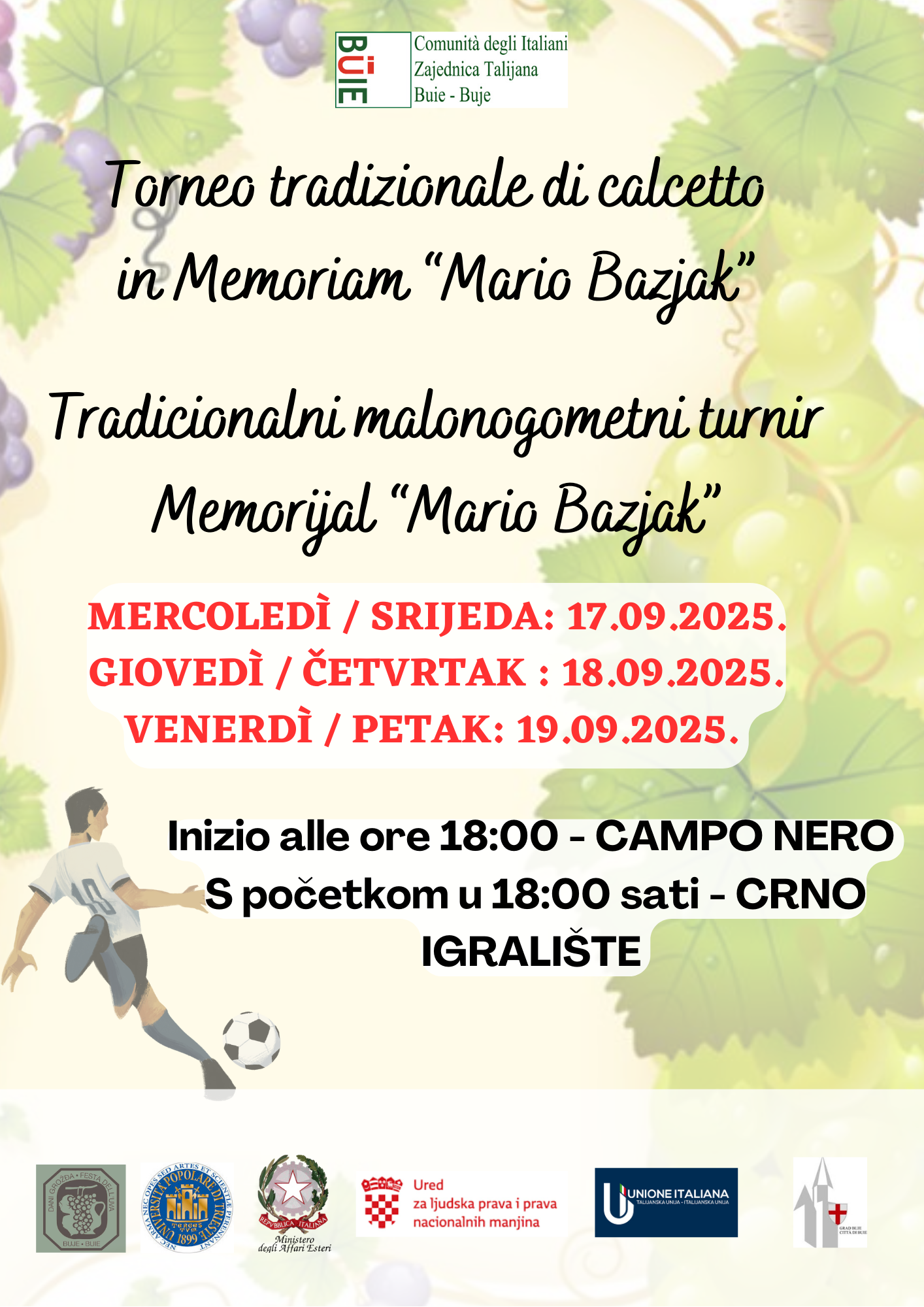 ZT Buje - CI Buie organizira niz aktivnosti povodom Dana grožđa